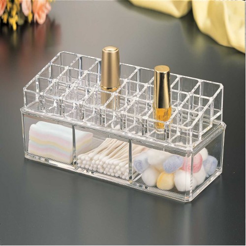24-SPACE LIPSTICK HOLDER 3-COMPARTMENT BOX -F1153