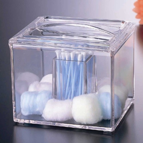 COTTON SWAB / COTTON BALL BOX-SQUARE