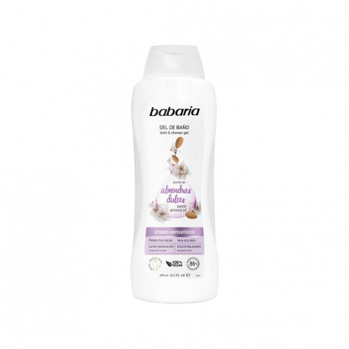 BABARIA BATH GEL SWEET ALMOND OIL -600ML
