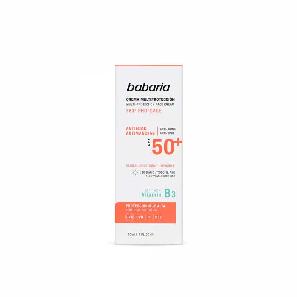 BABARIA MULTI PROTECTION FACE CREAM SPF50 + 360 DEGREE PHOTOAGE