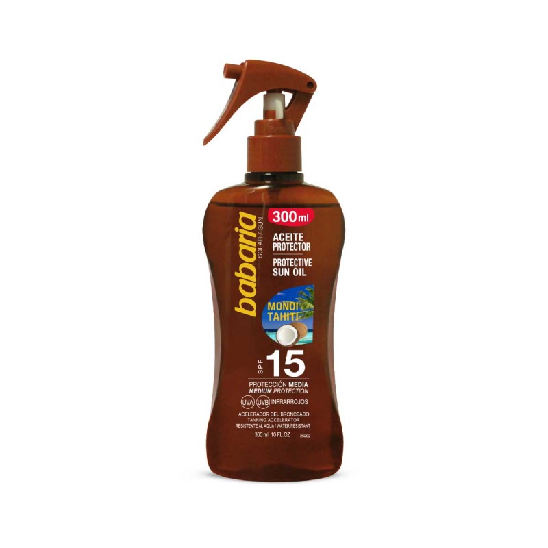 BABARIA SPRAY TANNING OIL SPF15