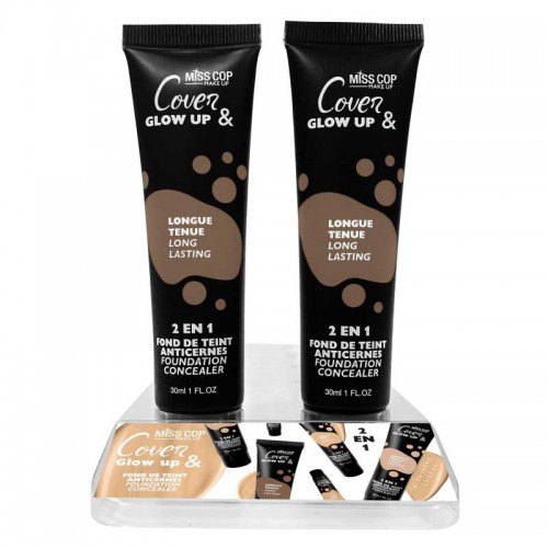 MISS COP 2 IN 1 FOUNDATION COVER UP AND GLOW UP