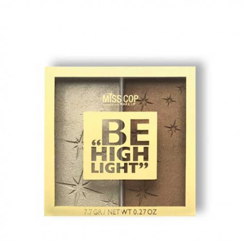 MISS COP DUO HIGHLIGHTER PALETTE- BE HIGHLIGHT