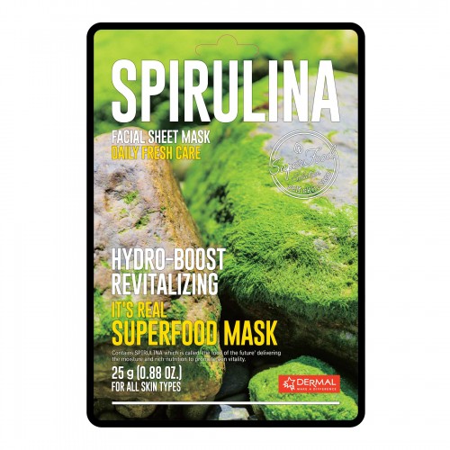 DERMAL REAL FOOD FACE MASK - SPIRULINA