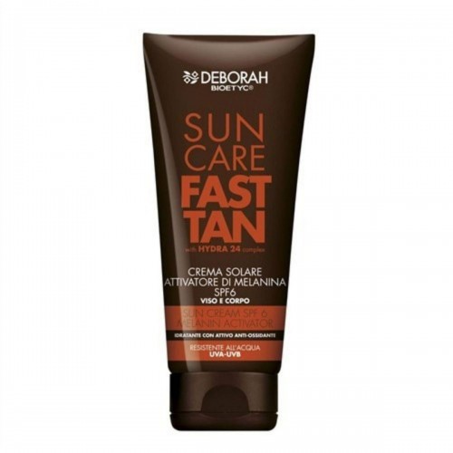 DEBORAH SOLAR CREAM WITH MELANIN SPF6 ACTIVATOR LOW AND BODY PROTECTION (200ML)