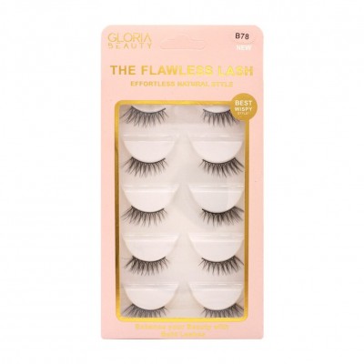 GLORIA BEAUTY FLAWLESS EYELASHES 5 PCS SET