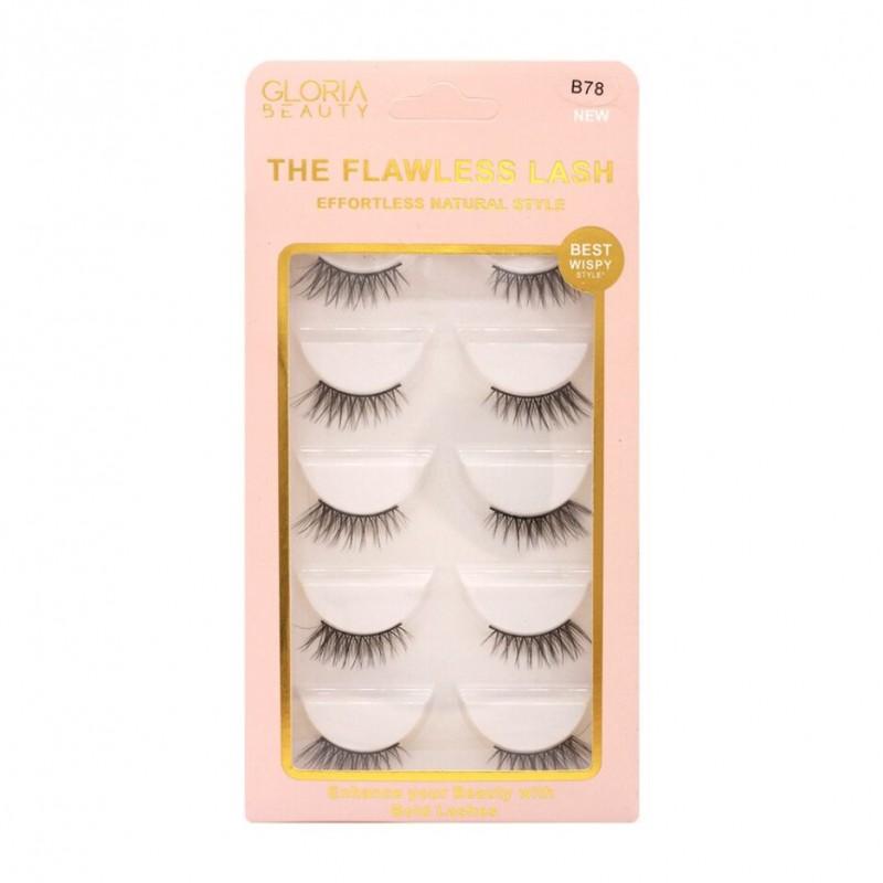 GLORIA BEAUTY FLAWLESS EYELASHES 5 PCS SET