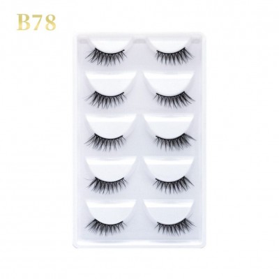 GLORIA BEAUTY FLAWLESS EYELASHES 5 PCS SET