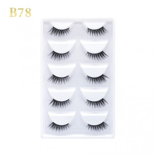 GLORIA BEAUTY FLAWLESS EYELASHES 5 PCS SET