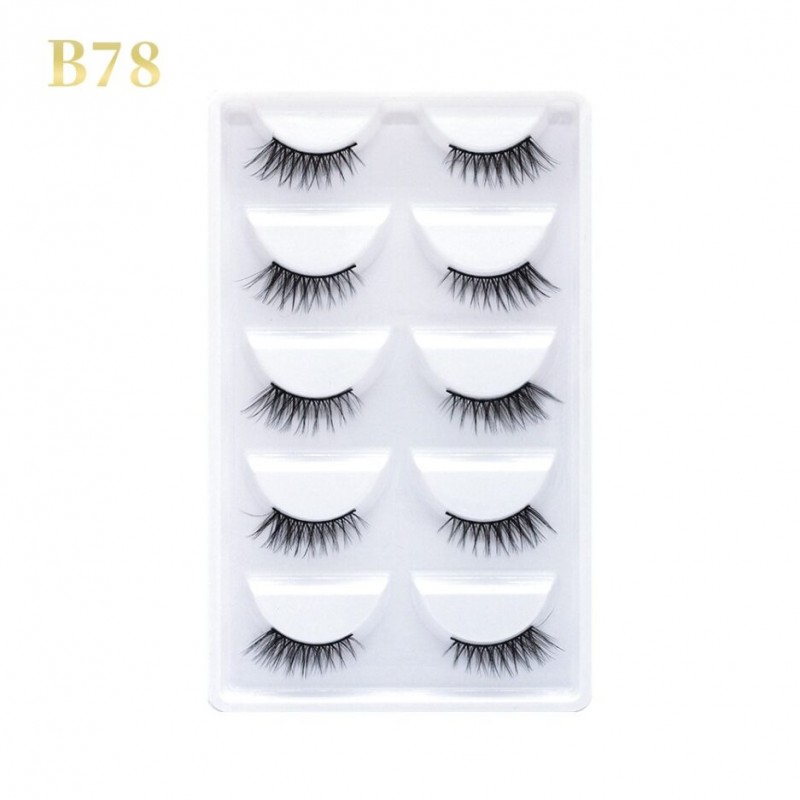 GLORIA BEAUTY FLAWLESS EYELASHES 5 PCS SET