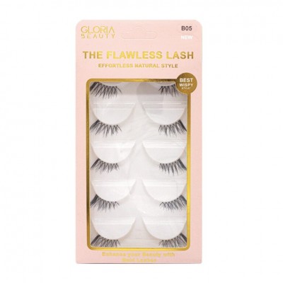 GLORIA BEAUTY FLAWLESS EYELASHES 5 PCS SET