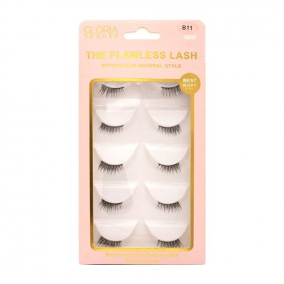 GLORIA BEAUTY FLAWLESS EYELASHES 5 PCS SET