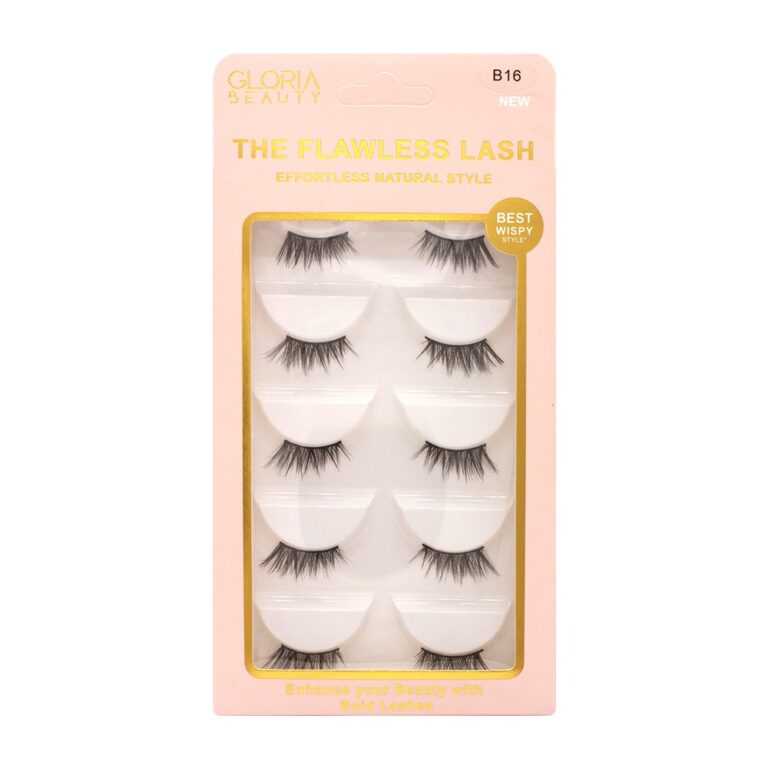 GLORIA BEAUTY FLAWLESS EYELASHES 5 PCS SET