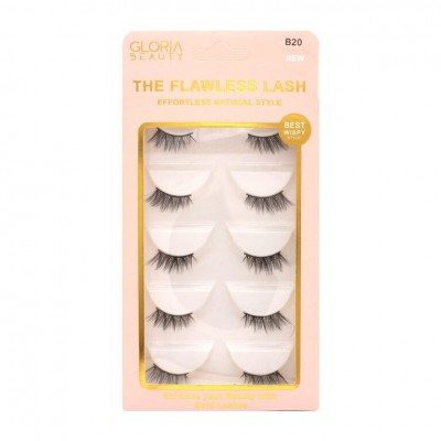 GLORIA BEAUTY FLAWLESS EYELASHES 5 PCS SET