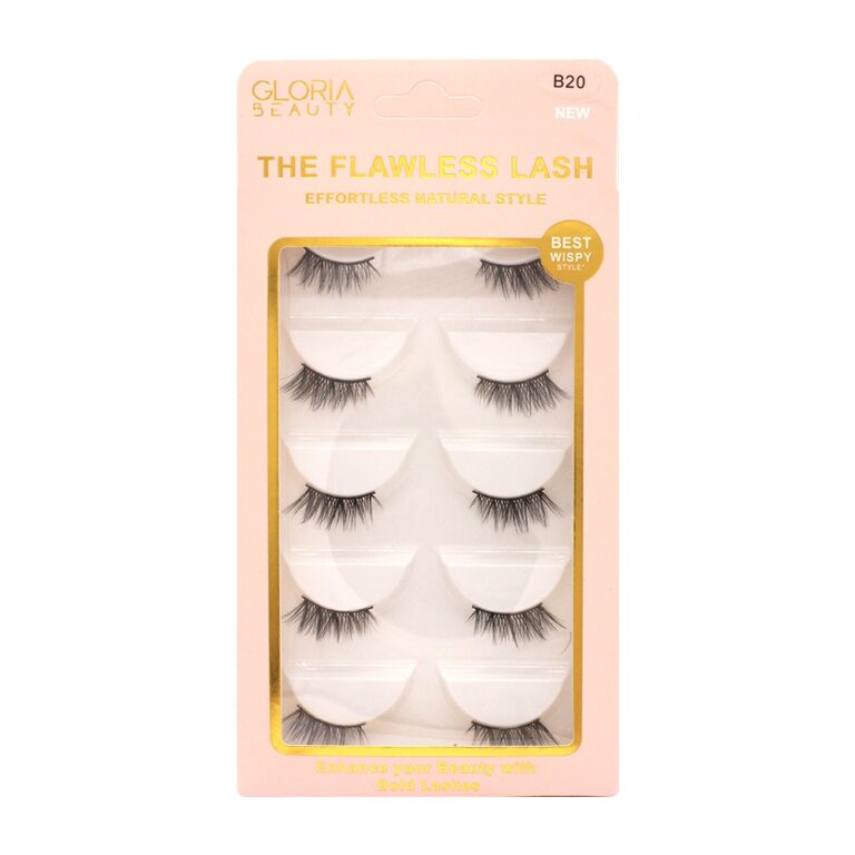 GLORIA BEAUTY FLAWLESS EYELASHES 5 PCS SET