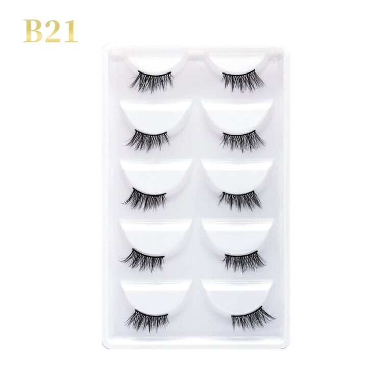 GLORIA BEAUTY FLAWLESS EYELASHES 5 PCS SET