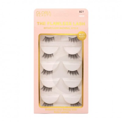 GLORIA BEAUTY FLAWLESS EYELASHES 5 PCS SET