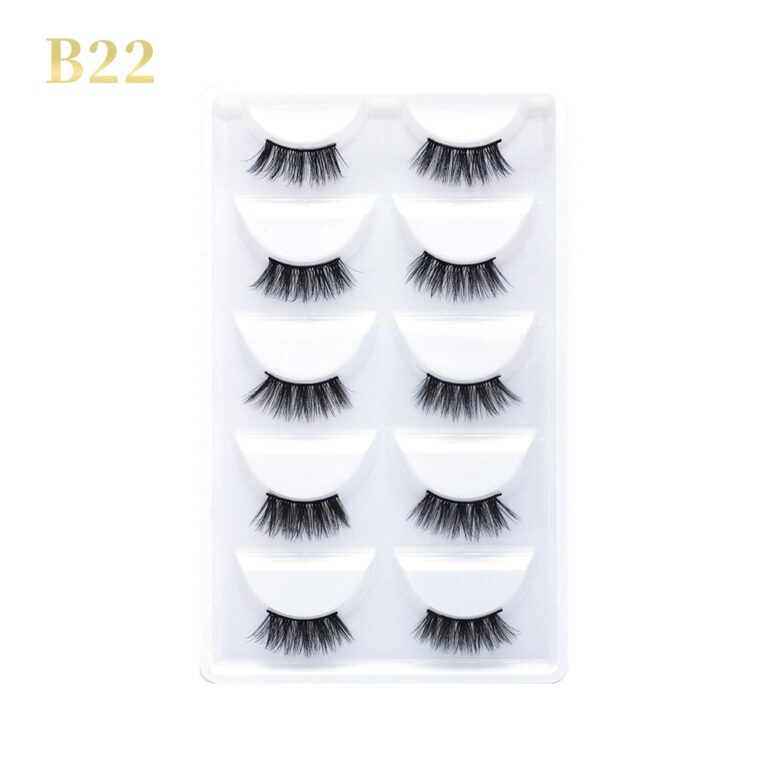 GLORIA BEAUTY FLAWLESS EYELASHES 5 PCS SET