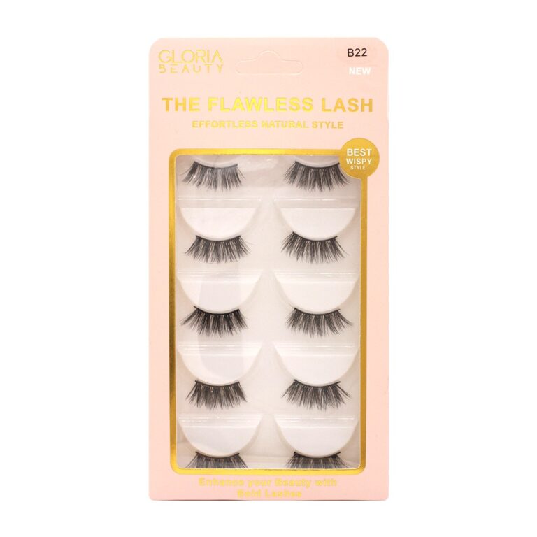 GLORIA BEAUTY FLAWLESS EYELASHES 5 PCS SET