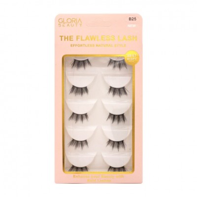 GLORIA BEAUTY FLAWLESS EYELASHES 5 PCS SET