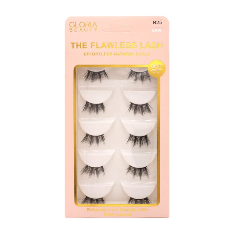 GLORIA BEAUTY FLAWLESS EYELASHES 5 PCS SET
