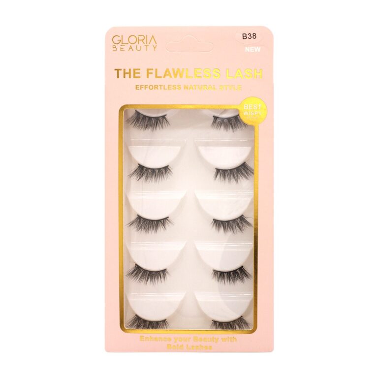 GLORIA BEAUTY FLAWLESS EYELASHES 5 PCS SET
