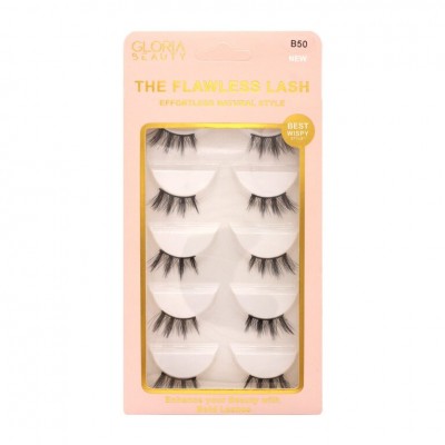 GLORIA BEAUTY FLAWLESS EYELASHES 5 PCS SET