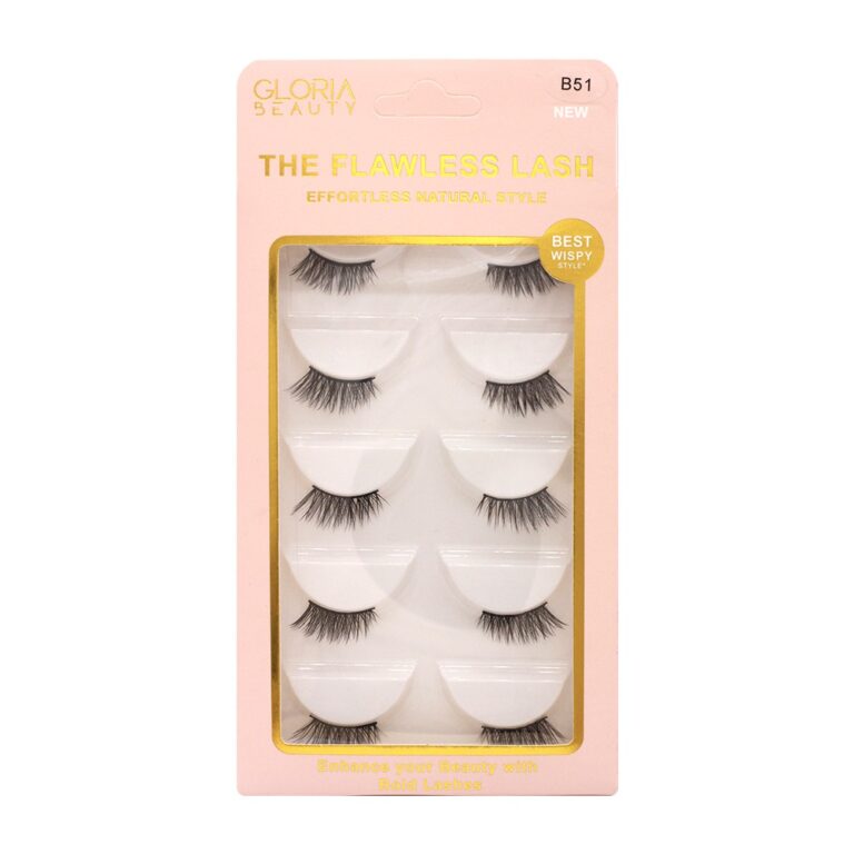 GLORIA BEAUTY FLAWLESS EYELASHES 5 PCS SET