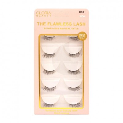 GLORIA BEAUTY FLAWLESS EYELASHES 5 PCS SET
