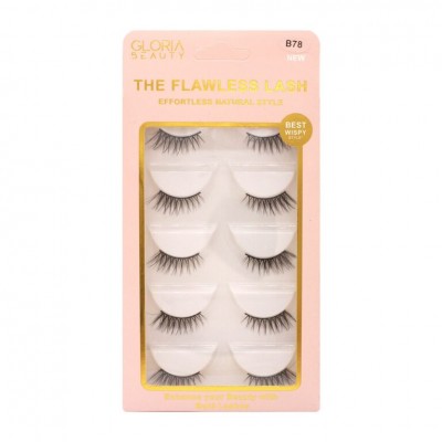 GLORIA BEAUTY FLAWLESS EYELASHES 5 PCS SET