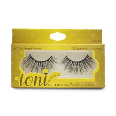 IONI 3D FAUX MINK LASHES- WISPY LONG CRISCROSS