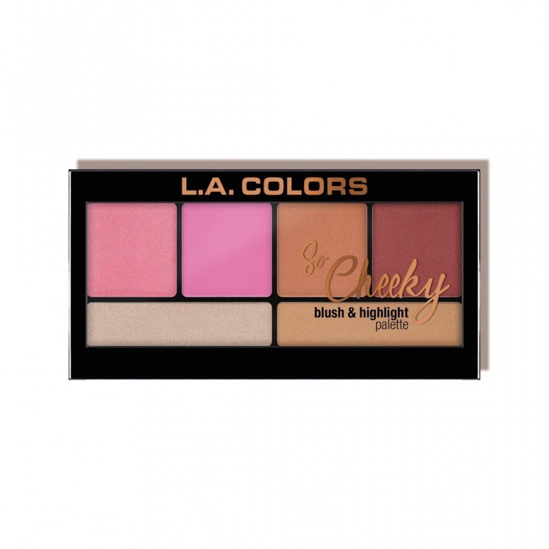 L A COLORS So Cheeky Blush & Highlight Palette