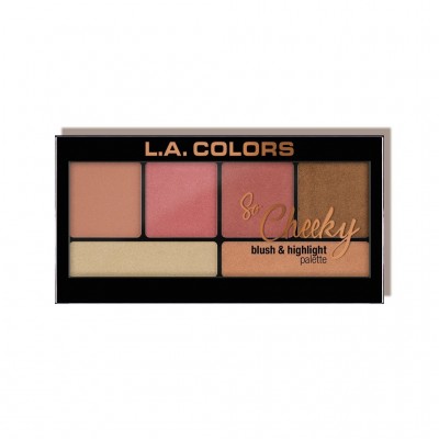 L A COLORS So Cheeky Blush & Highlight Palette