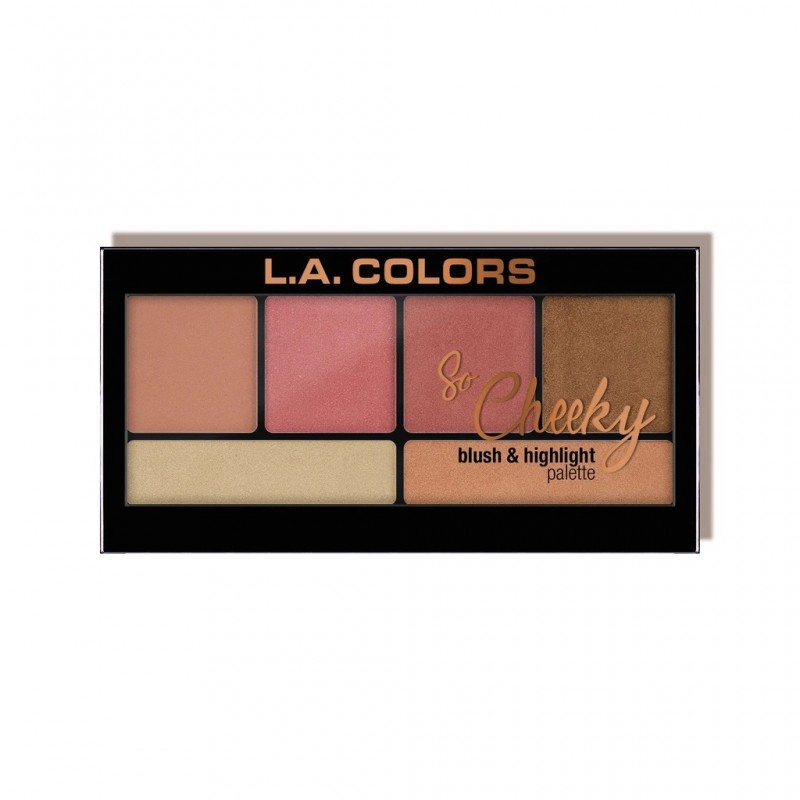 L A COLORS So Cheeky Blush & Highlight Palette