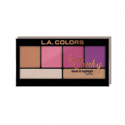 L A COLORS So Cheeky Blush & Highlight Palette