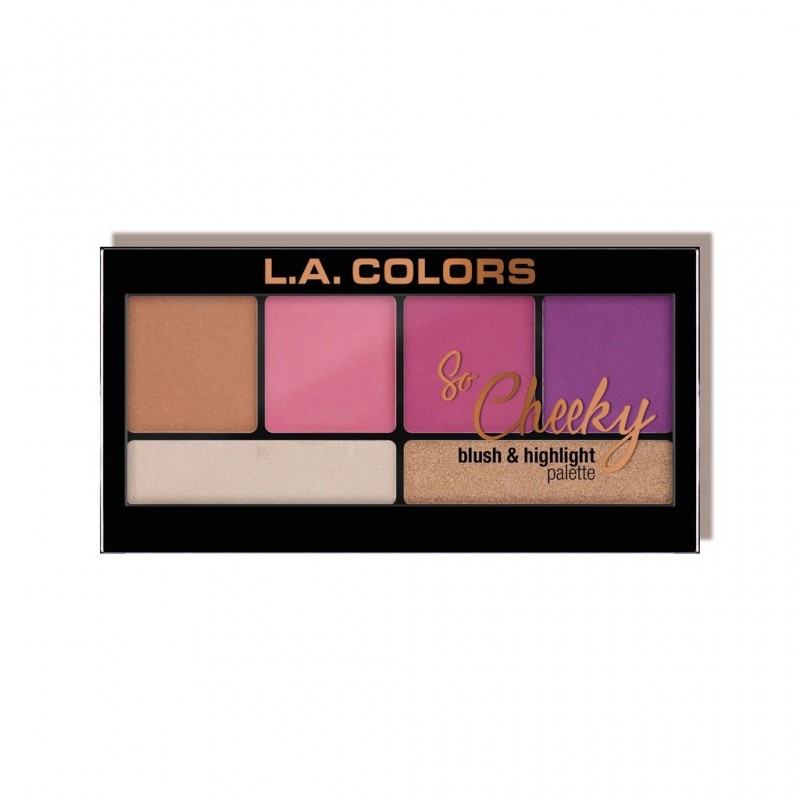 L A COLORS So Cheeky Blush & Highlight Palette