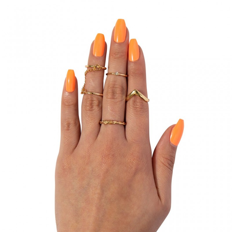 L A COLORS NAIL FRILL NEON ARTIFICIAL NAIL TIP