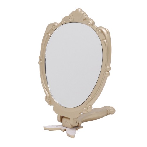 PLASTIC SINGLE SIDE FOLDING HANDHELD MIRROR