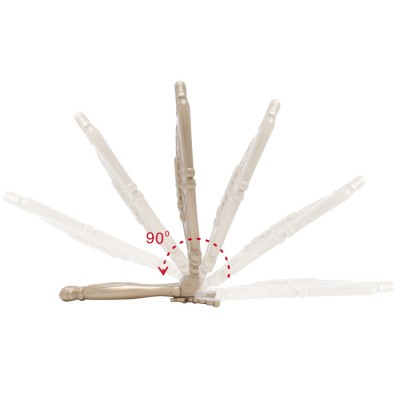 PLASTIC SINGLE SIDE FOLDING HANDHELD MIRROR