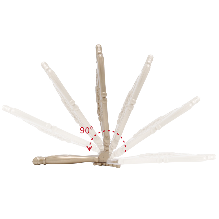 PLASTIC SINGLE SIDE FOLDING HANDHELD MIRROR