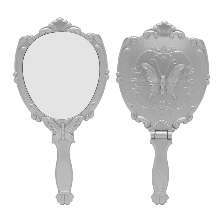 PLASTIC SINGLE SIDE FOLDING HANDHELD MIRROR