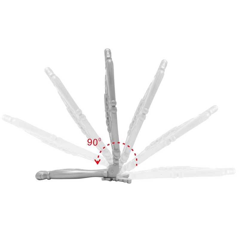 PLASTIC SINGLE SIDE FOLDING HANDHELD MIRROR