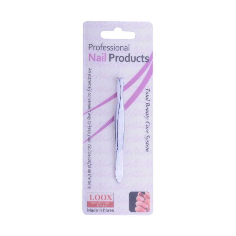 STRAIGHT TIP TWEEZER -CHROME- 92MM