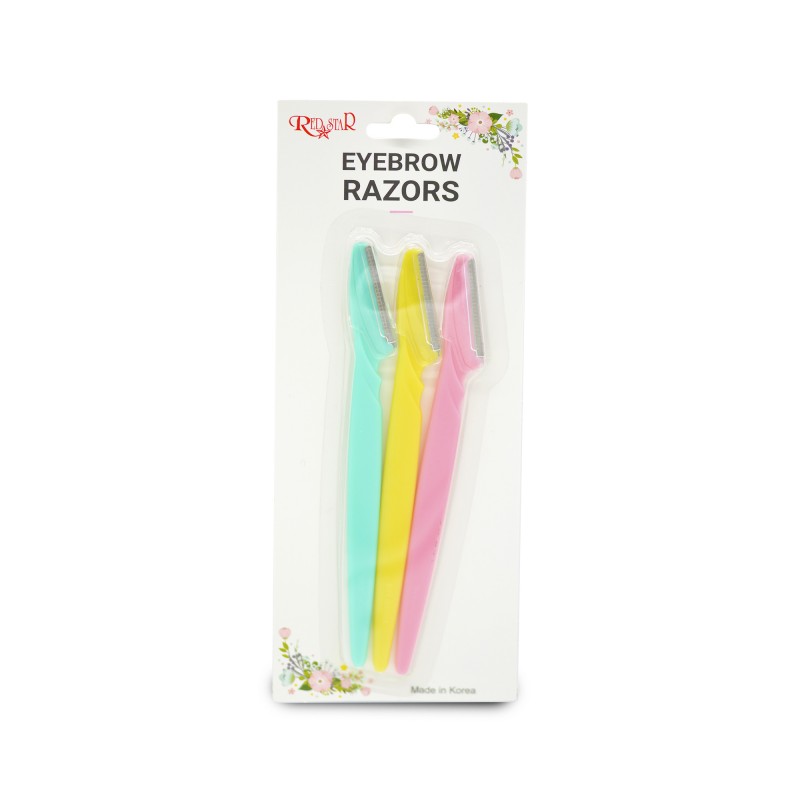 RED STAR EYEBROW RAZOR SET