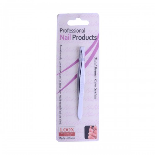 LOOX TWEEZER STRAIGHT TIP -CHROME
