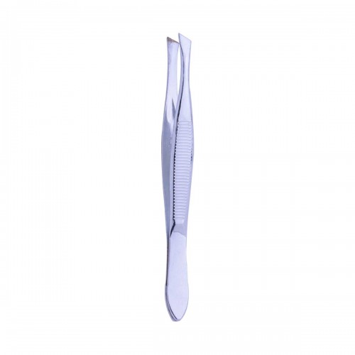 SLANT TIP TWEEZER -CHROME-92MM
