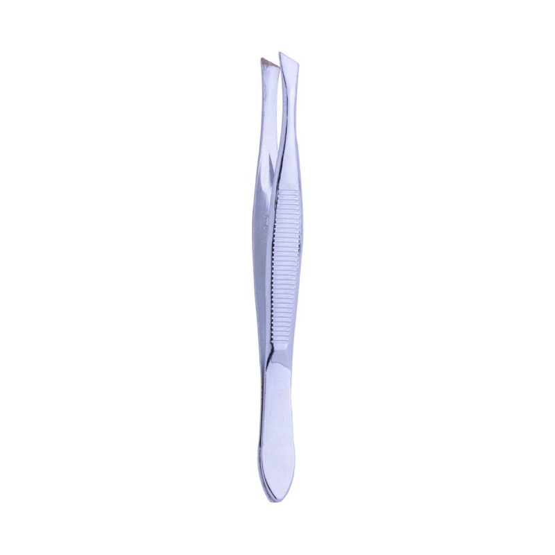 SLANT TIP TWEEZER -CHROME-92MM