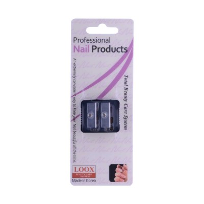 TRENDY TWO HOLE PENCIL SHARPNER- BLACK