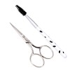 4112N 3-1/2" MUSTACHE SCISSOR/EYELASH BRUSH