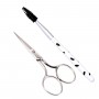 4112N 3-1/2" MUSTACHE SCISSOR/EYELASH BRUSH